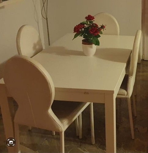 Tavolo bianco allungabile - bianco,