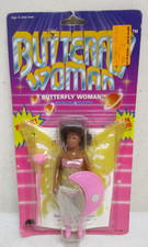 Raro! Modellino Olmec BUTTERFLY WOMAN 1986 nuovo con scatola vintage uomo sole
