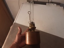 ANTICA LAMPADA A OLIO KOSMOSBRENNER IN RAME E OTTONE 0,7 L RIPORTA ANCHE UNA TAR