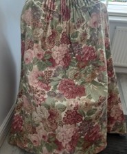 Tende vintage Sanderson rosa e peonia floreali W73" D41" foderate belle 