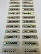 100 MATCH SET NUMBER HOLOGRAM