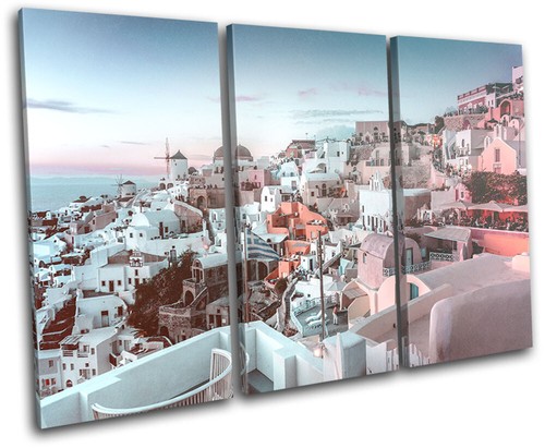 Greece santorini teal - greece, pink