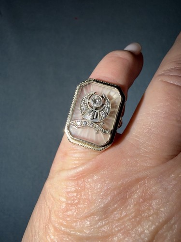 Anello vintage emblema - anello,