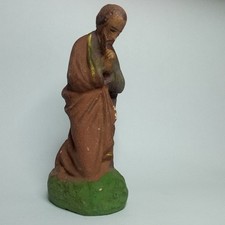 STATUA STATUINA PRESEPE VINTAGE GESSO EPOCA PERSONAGGIO EPOCA cm 10 GIUSEPPE