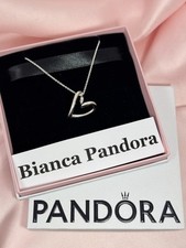 Collana Pandora Cuore Linea Sinuosa Argento