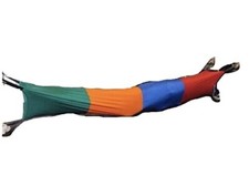 Tunnel in spandex 12 piedi, tenda a compressione in lycra, calza corpo, tubo da gioco, cinghie