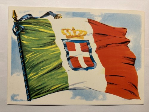 Cartolina bandiera sabauda - bandiera,