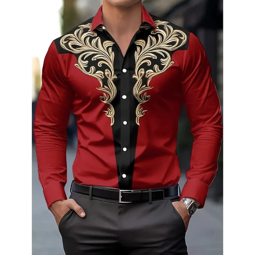 Camicia uomo western cowboy