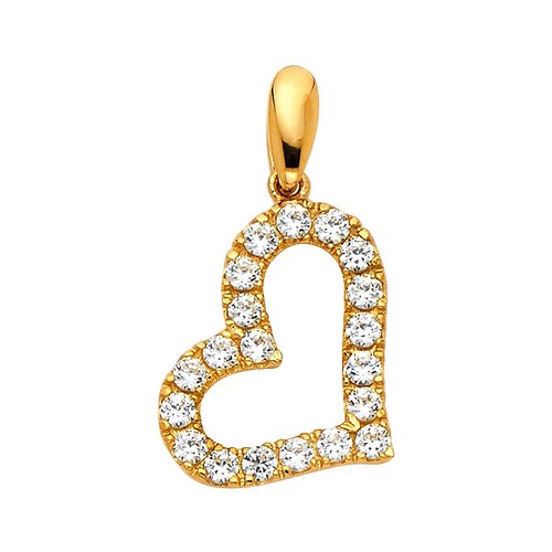 Ciondolo cuore oro giallo - ciondolo,