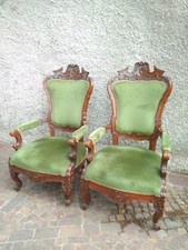 Splendida coppia di poltrone metà '800 