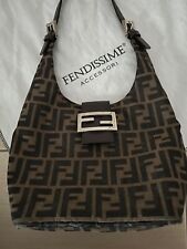 FENDI - BORSA A MANO - ORIGINALE - TELA/TESSUTO MARRONE - IN OTTIME CONDIZIONI