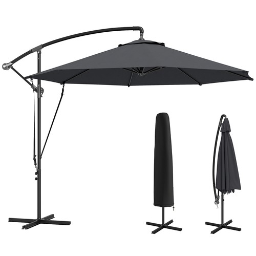 Outsunny ombrellone - ombrellone, da