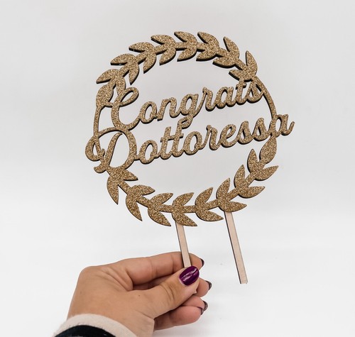 Cake topper laurea top - -, torta