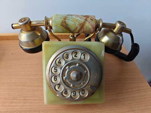 Vintage italian onyx brass - italian,