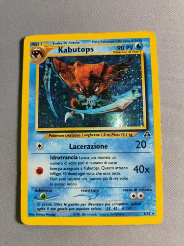 Carta pokemon kabutops - carta,