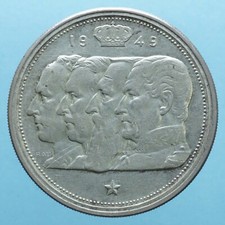 BELGIO LEOPOLDO III 100 FRANCHI 1949 MONETA MOLTO RARA CURRENCY SILVER COIN