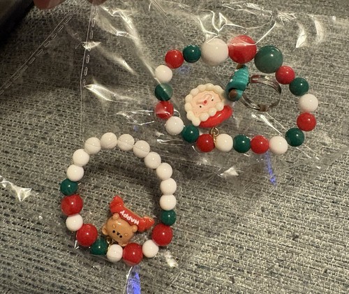 2pz bracciali natalizi babbo - 2pz,