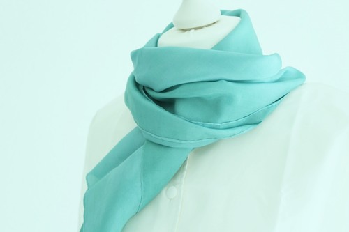 Foulard seta blu - blu,