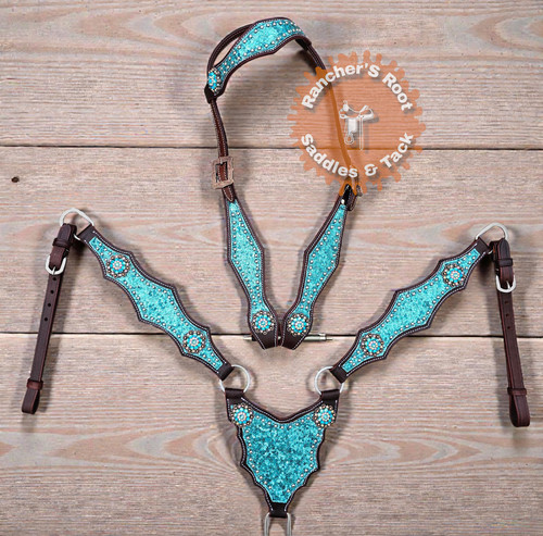 Gladiatore turchese glitterato - turchese,