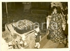 1943 ROMA RSI WW2 Messa in onore aviatore Ettore MUTI assassinato *FOTOGRAFIA