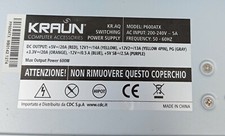 * ALIMENTATORE KRAUN P600ATX 600W PC DESKTOP ATX GRIGIO