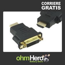 Adattatore HDMI A maschio > DVI-D femmina - Dual Link 24+1
