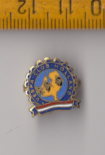 Vintage enamel vespa club - vintage,