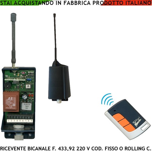 Ricevitore bicanale 220 - 220, v