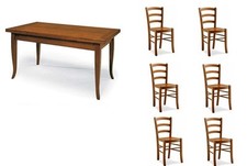 SET TAVOLO CUCINA + 6 SEDIE IN