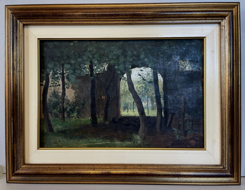 Antico dipinto olio rosina - antico,