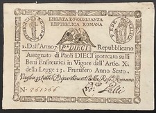 10 PAOLI 1798 ASSEGNATO