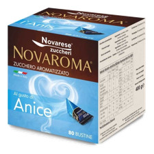 NOVAROMA ZUCCHERO AROMATIZZATO 80 BUSTINE 5g AL GUSTO DI ANICE