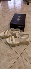 SANDALI  DONNA CON ZEPPA IGI&CO PELLE BIANCHI