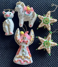 VTG Paper Mache Ornament Set