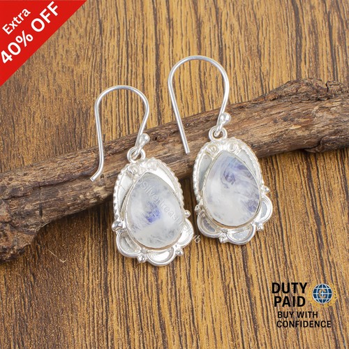 Orecchini boho pietra luna - di,