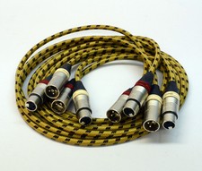 4X1,5 Metri Profi XLR-Cinch-Cavo Per Revox PR99 Studer A80 A810 A812 A816 A820