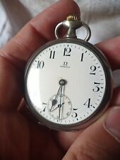 orologio da tasca OMEGA Grand Prix Paris 1900 Argento 800 FUNZIONANTE