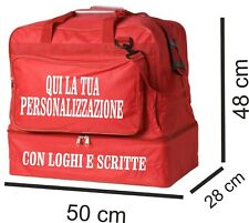 Borsone sportivo calcio,palestra,piscina,tempo libero etc ROSSO con stampa