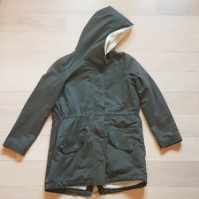 Parka felpato da donna color verde militare (tg. XS)