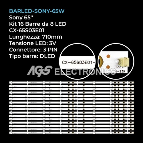 Kit barre strip led - 16,