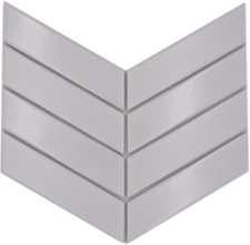 Mosaico IN Ceramica Piastrelle Fischgraet Mix Bianco Opaco Lucido Parete Wc 10