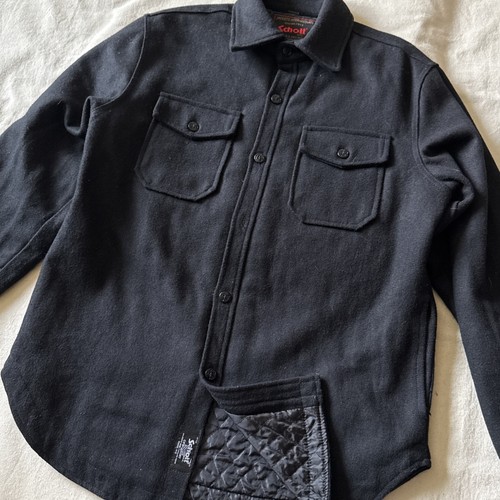 Schott nyc uomo nero cpo - nyc,