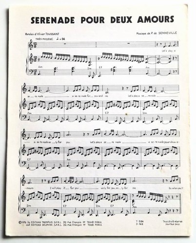 Partition sheet music gigliola - sheet,