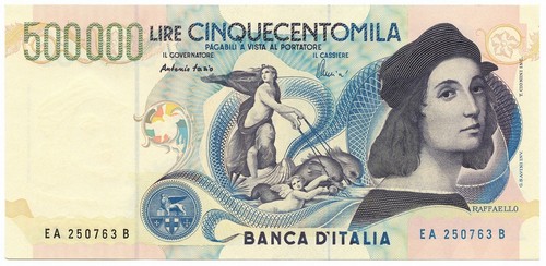 500000 lire banca italia - 500000, d'italia