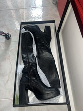 Stivali neri alti ginocchio - neri,