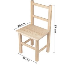 sediolina in legno naturale da