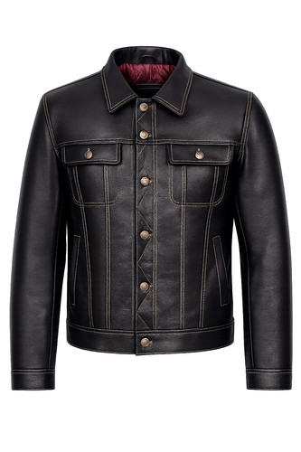 Giacca pelle uomo - pelle,