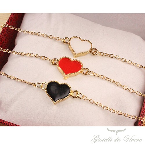Catena cuore donna bracciale - catena,