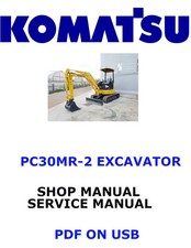 Komatsu PC30MR-2 Hydraulic Excavator Service Shop Repair Manual PDF
