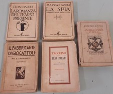 Lotto 5 brossure d'epoca da restaurare 